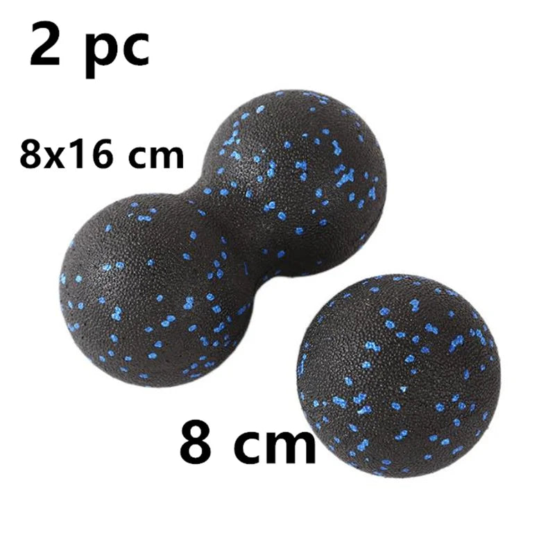 Yoga Peanut Balls Body Massage Fascia Ball Suit Foam Block High Density Muscle Relaxation Lacrosse Exercise Fitness Relieve Pain