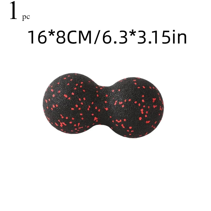 Yoga Peanut Balls Body Massage Fascia Ball Suit Foam Block High Density Muscle Relaxation Lacrosse Exercise Fitness Relieve Pain