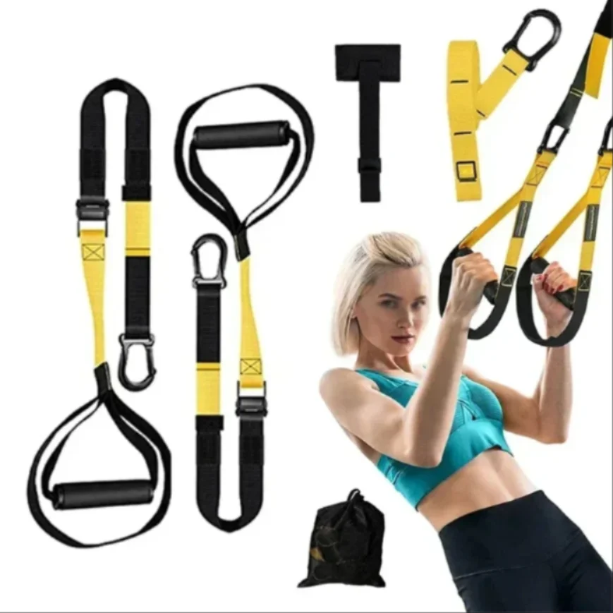 Professional Suspension Trainer Adjustable Yoga Strap for Home Gym Workouts Strength Training Fitness Equipment