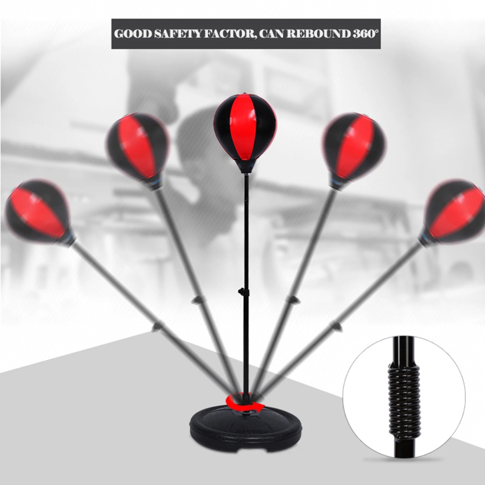 Boxing Speed Balls Adjustable Height Kids Punching Ball Bag Speed Boxing Sports Set Fighting Game With Gloves Kids Boxing Set