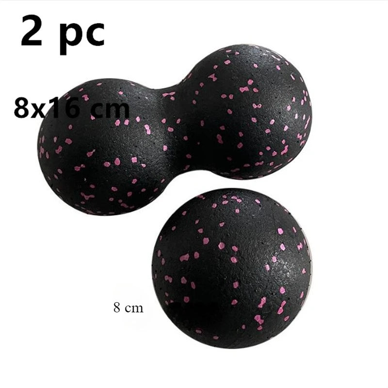 Yoga Peanut Balls Body Massage Fascia Ball Suit Foam Block High Density Muscle Relaxation Lacrosse Exercise Fitness Relieve Pain