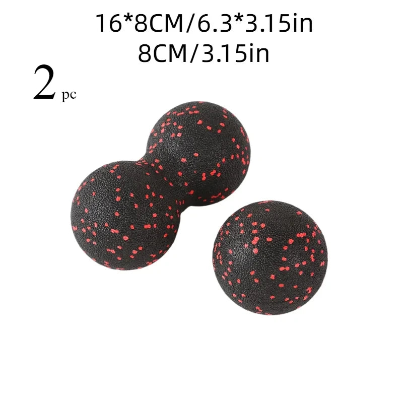Yoga Peanut Balls Body Massage Fascia Ball Suit Foam Block High Density Muscle Relaxation Lacrosse Exercise Fitness Relieve Pain