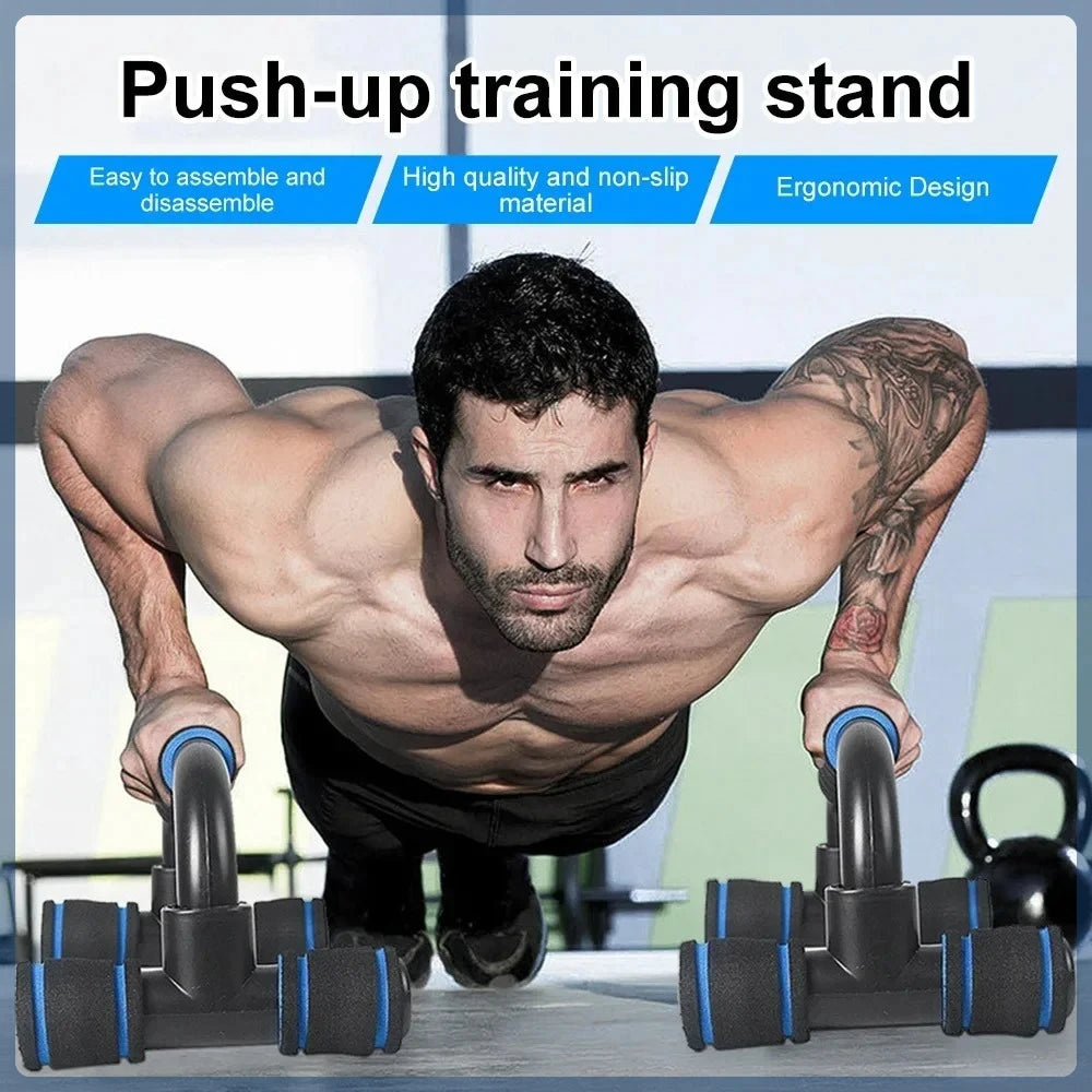 H-shaped foam push-up stand for chest muscle training - small home fitness equipment for men, calisthenics equipment.