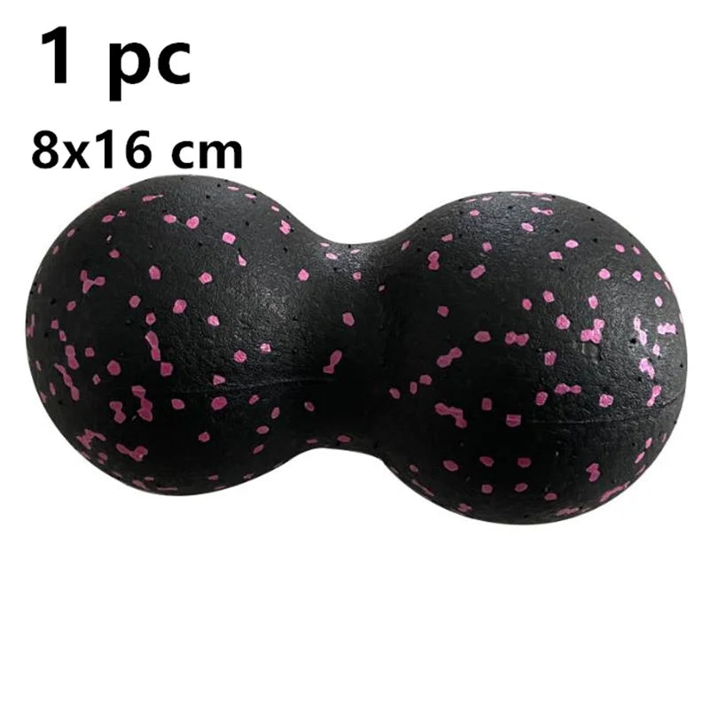 Yoga Peanut Balls Body Massage Fascia Ball Suit Foam Block High Density Muscle Relaxation Lacrosse Exercise Fitness Relieve Pain