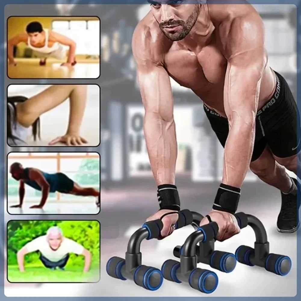 H-shaped foam push-up stand for chest muscle training - small home fitness equipment for men, calisthenics equipment.
